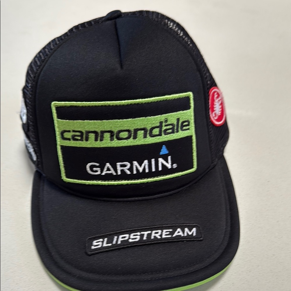Team Cannondale Garmin Black and Green Tour Cap